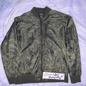 Camo bomber jacket